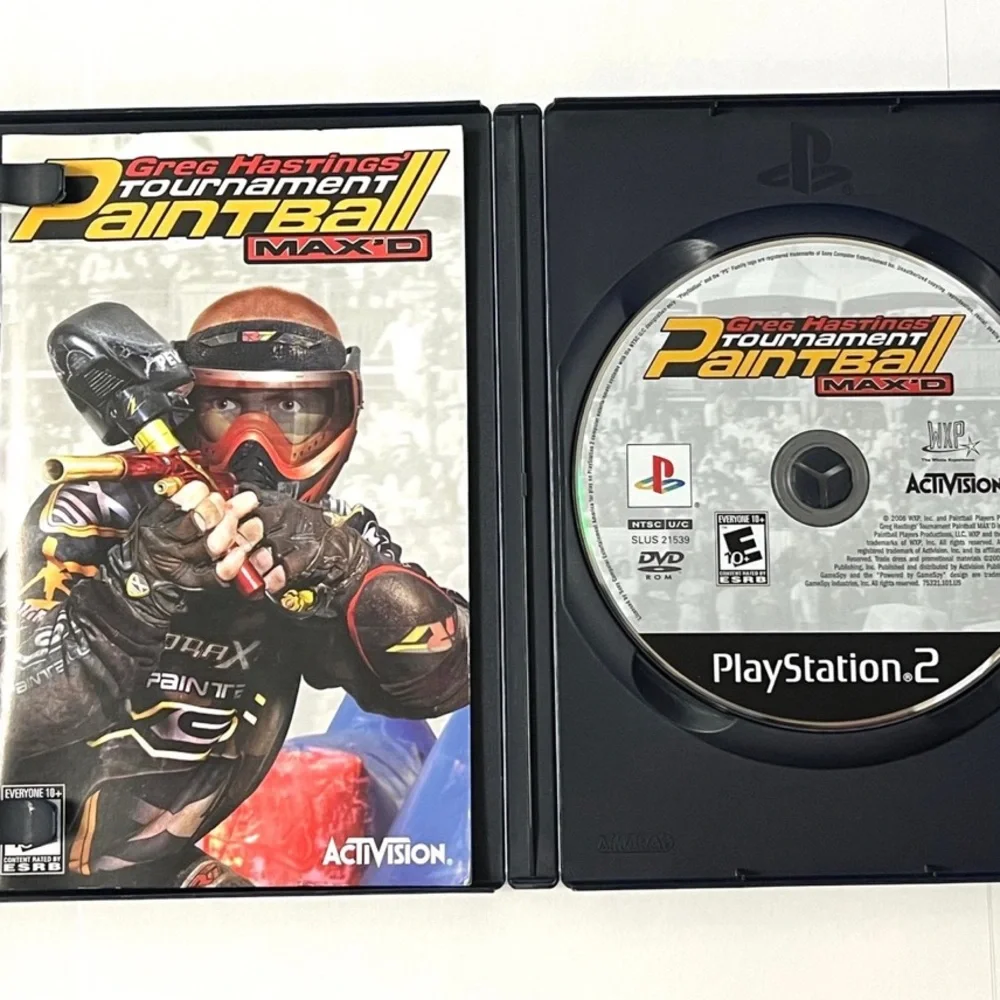 Greg Hastings' Tournament Paintball Max'd (Sony PlayStation 2, 2006) Complete